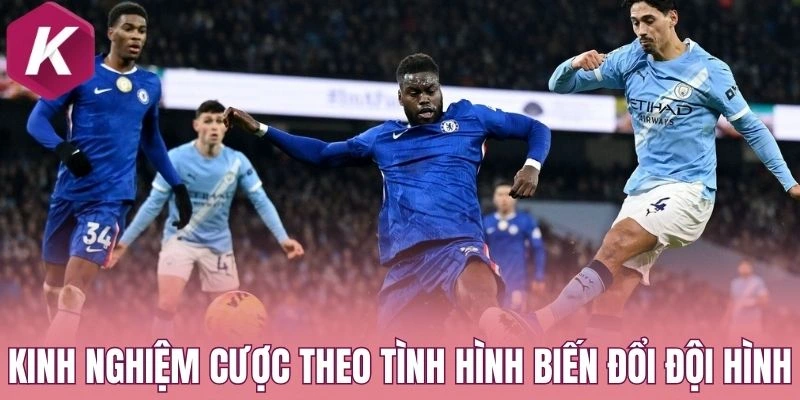 Kinh nghiệm cược theo tình hình biến đổi đội hình
