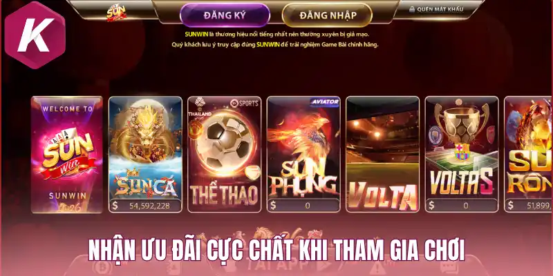 Nhận ưu đãi cực chất khi tham gia chơi