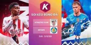 Soi kèo Athletic Club vs Getafe, La Liga - 25/10/2026