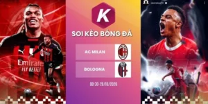 Tỷ lệ kèo AC Milan vs Bologna, Serie A - 29/10/2026