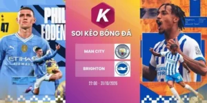 Tỷ lệ kèo Man City vs Brighton, NHA - 31/10/2026